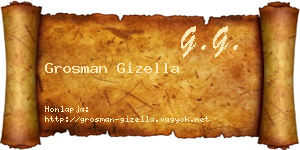 Grosman Gizella névjegykártya